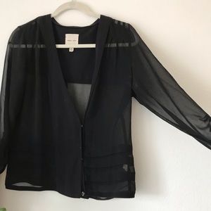 Sheer Black Blouse